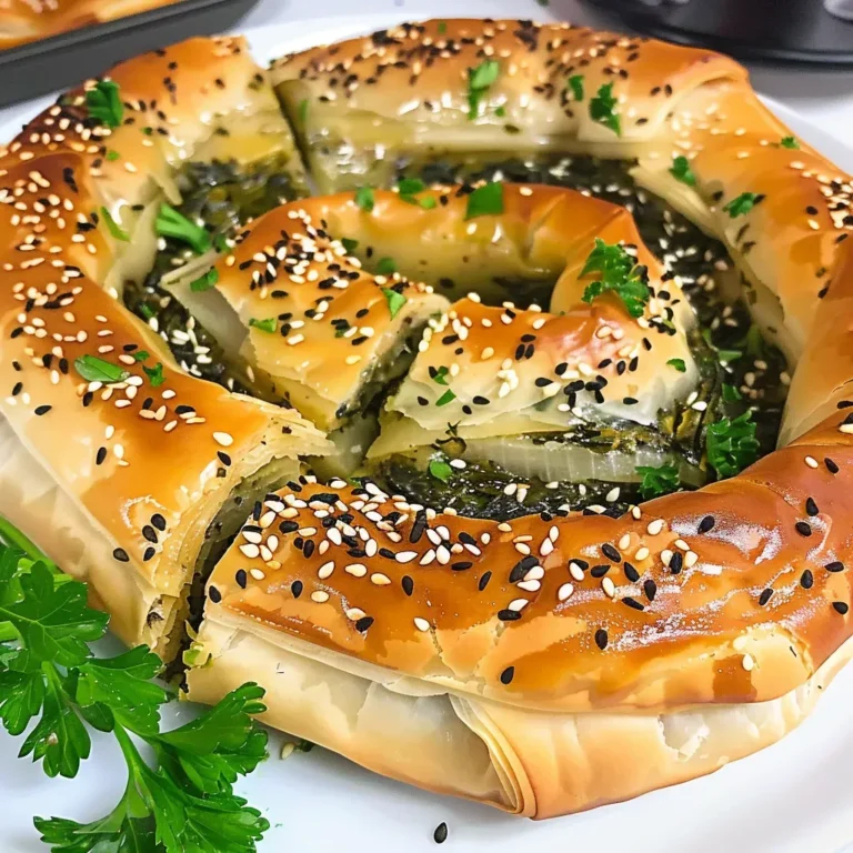 Savory Spanakopita Spinach Spiral