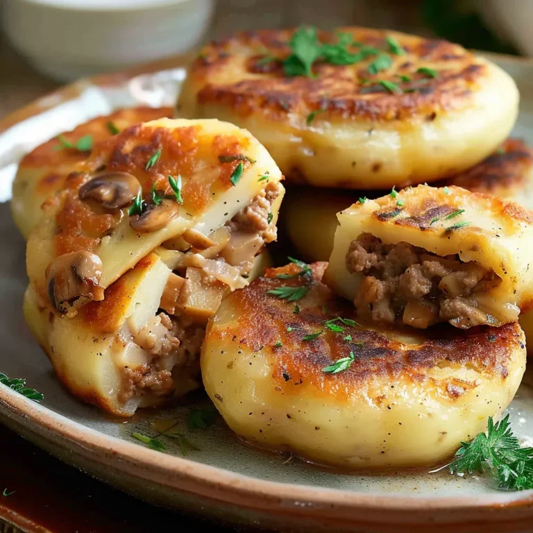 Savory Stuffed Potato Cakes Recipe