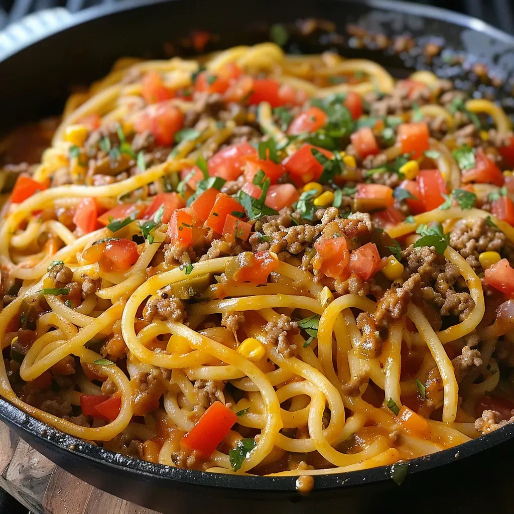 Savory Taco Spaghetti: A Delicious Fusion Recipe