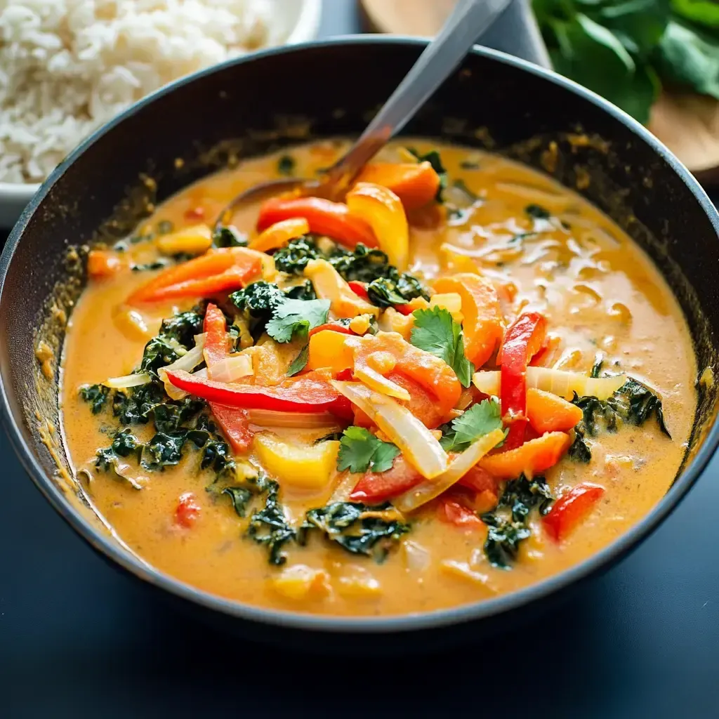 Savory Thai Red Curry Recipe with Fresh Vegetables