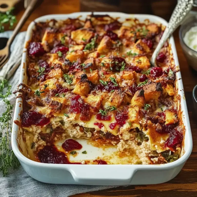 Savory Thanksgiving Leftover Lasagna Recipe