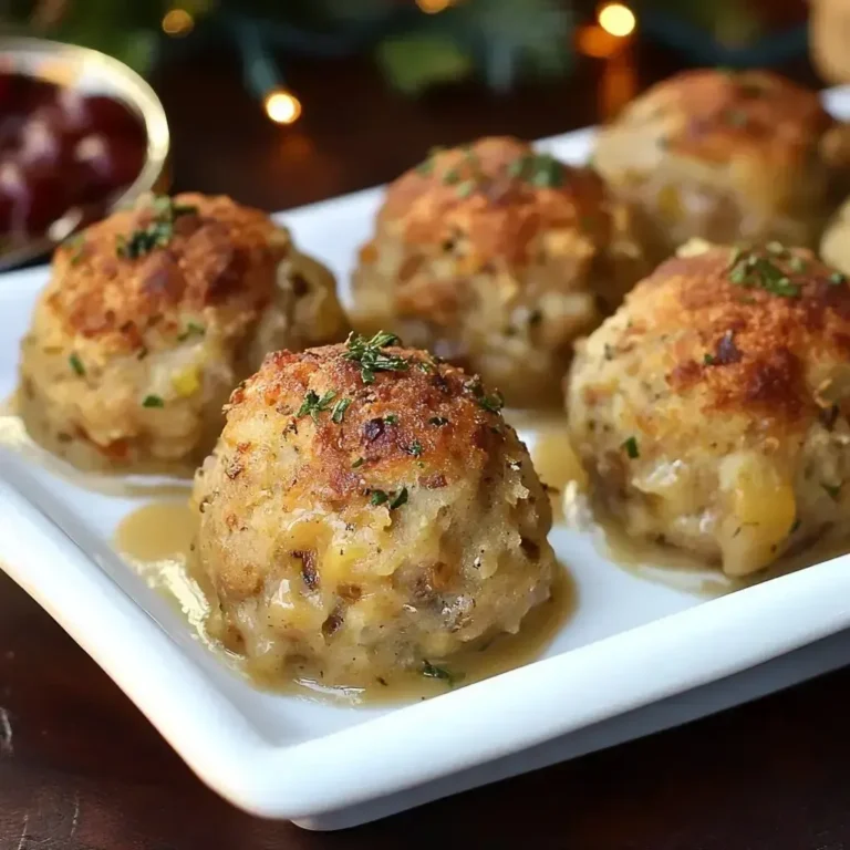 Savory Turkey Stuffing Balls Recipe