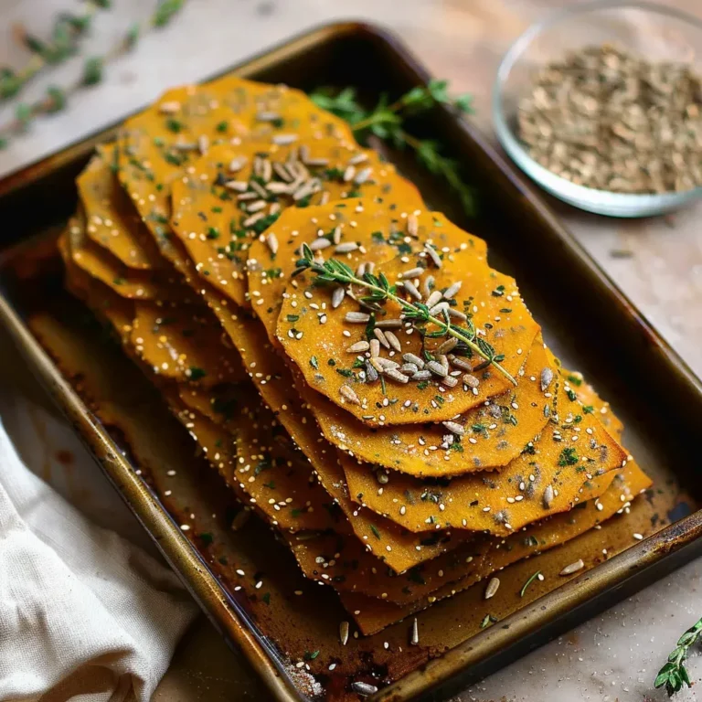 Savory Winter Squash Herb Crackers