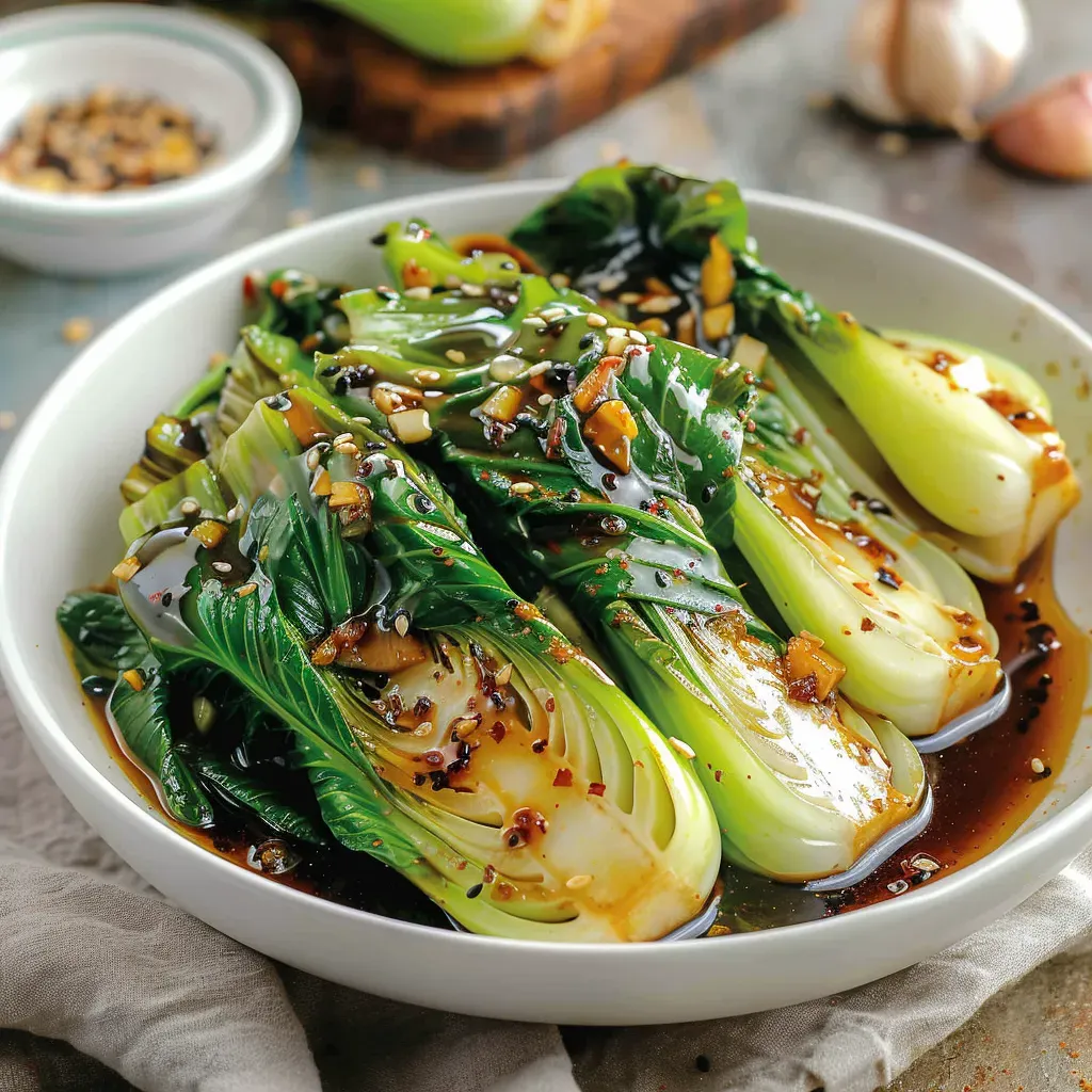 Soy Garlic Baby Bok Choy Recipe