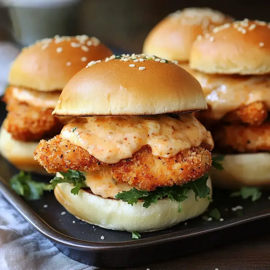 Spicy Bang Bang Chicken Sliders Recipe