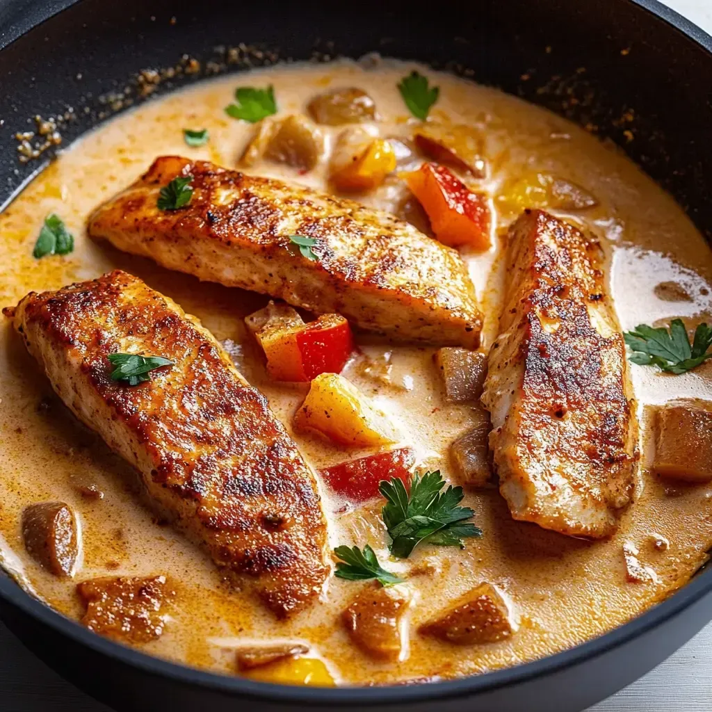 Spicy Cajun Snapper with Creamy Sauce