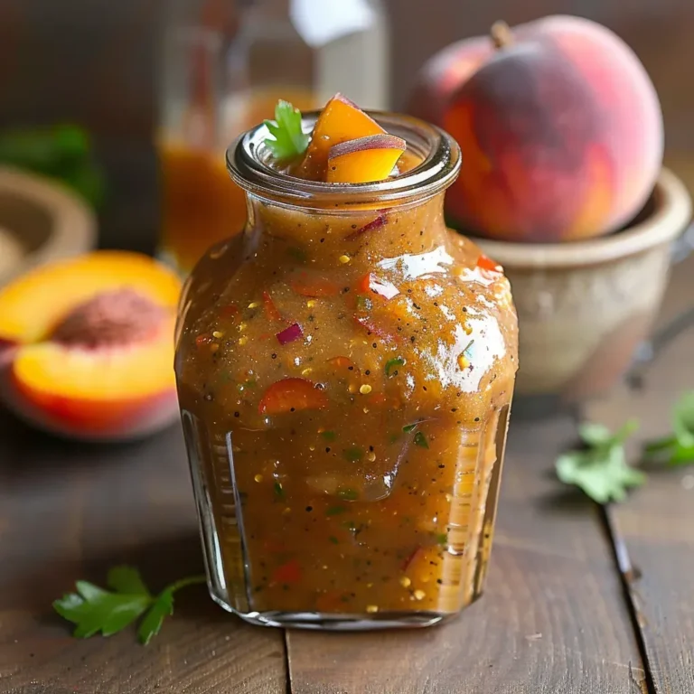 Spicy Caribbean Jerk Peach Hot Sauce Recipe