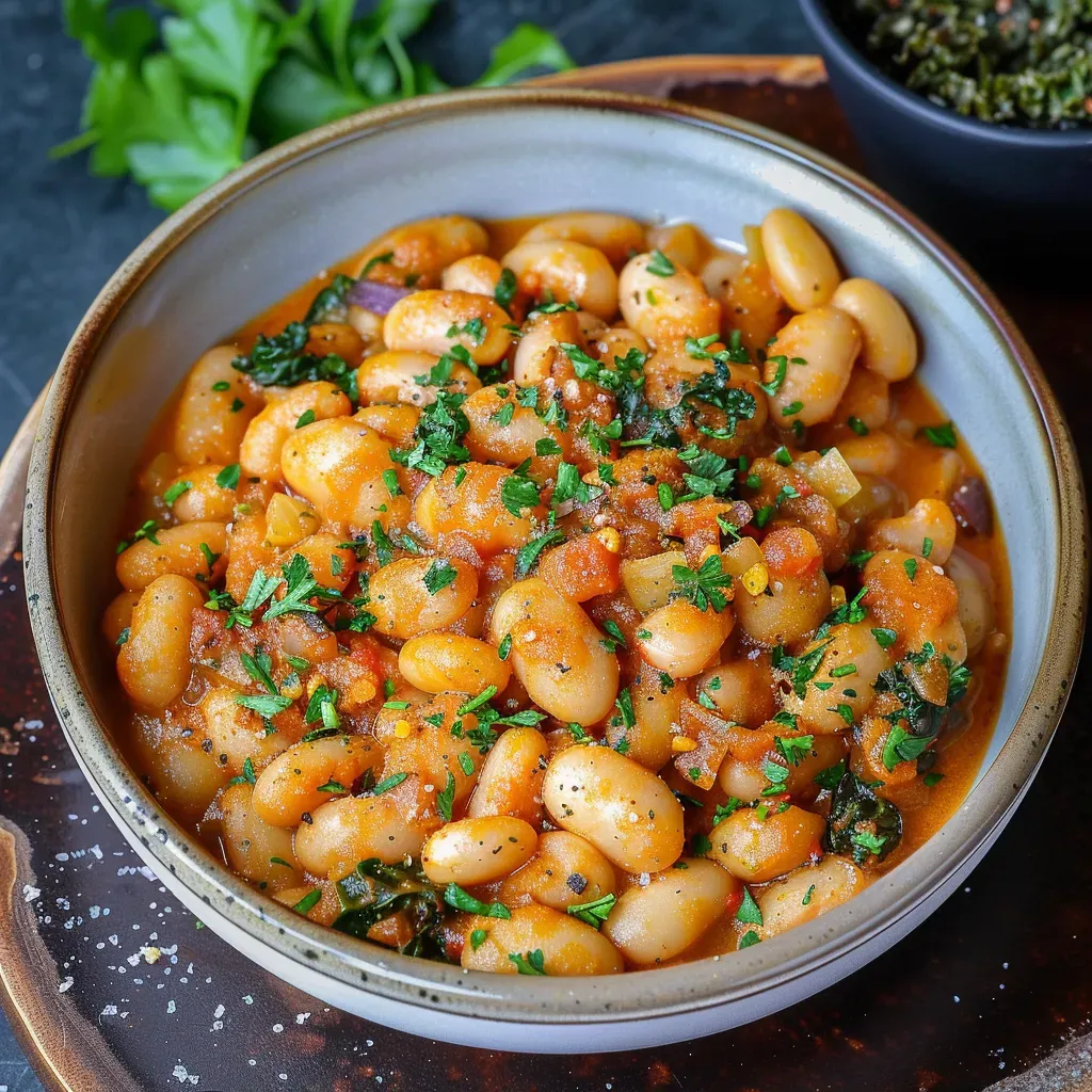 Spicy Harissa Butter Beans Recipe