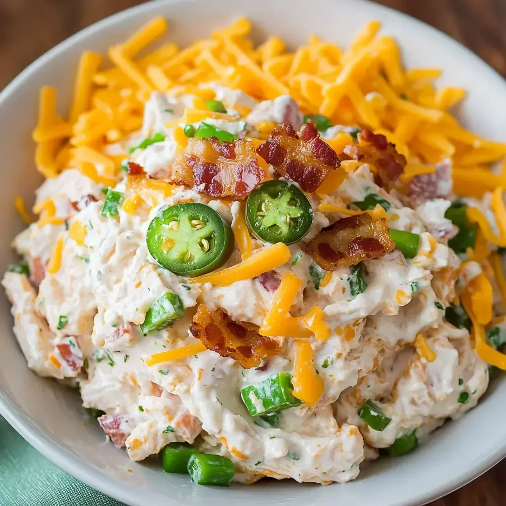 Spicy Jalapeño Popper Chicken Salad Recipe