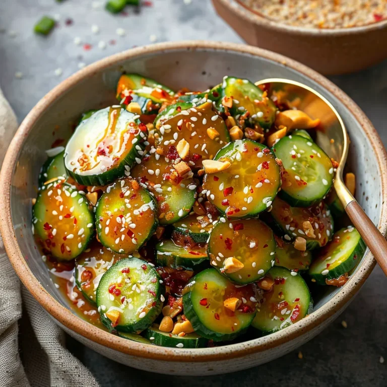 Spicy Peanut Cucumber Salad Recipe