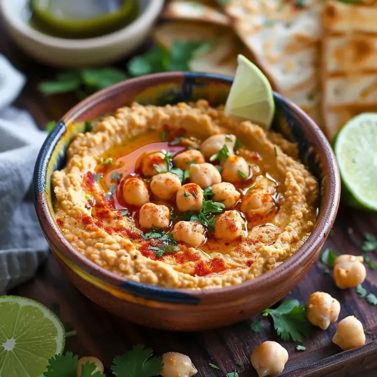 Spicy Sriracha Lime Chickpea Dip