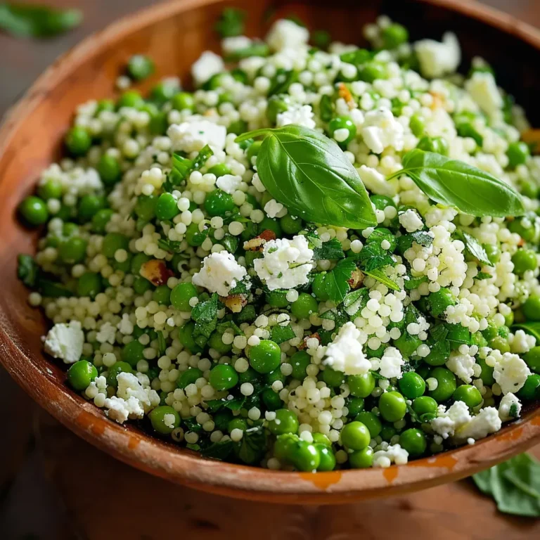 Spring Pea Feta Salad with Couscous
