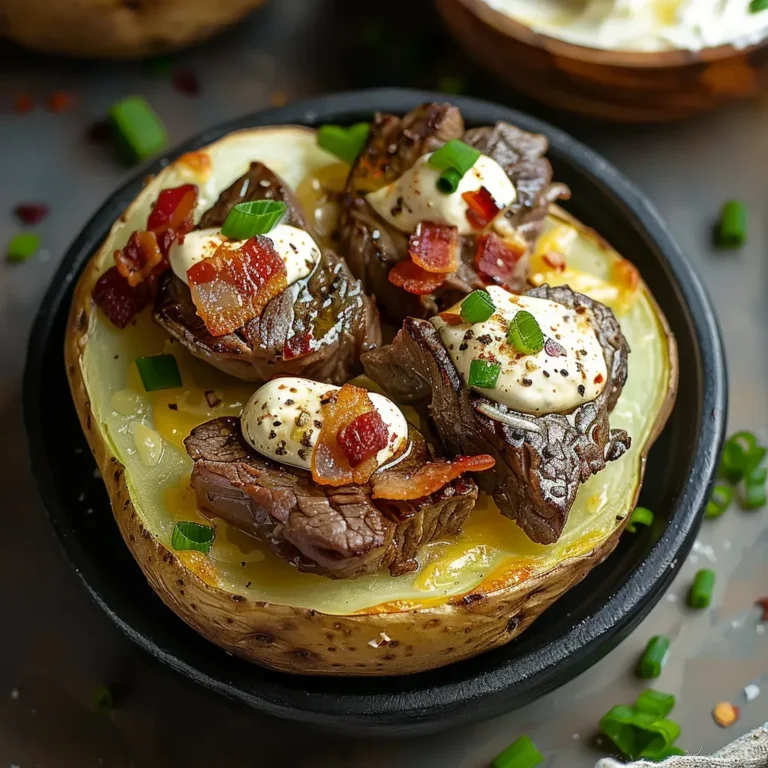 Steak Loaded Baked Potato Recipe