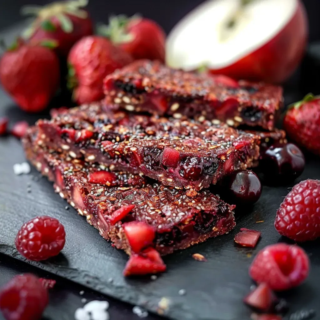 Triple Fruit Bars: Strawberry Cherry Apple Delight