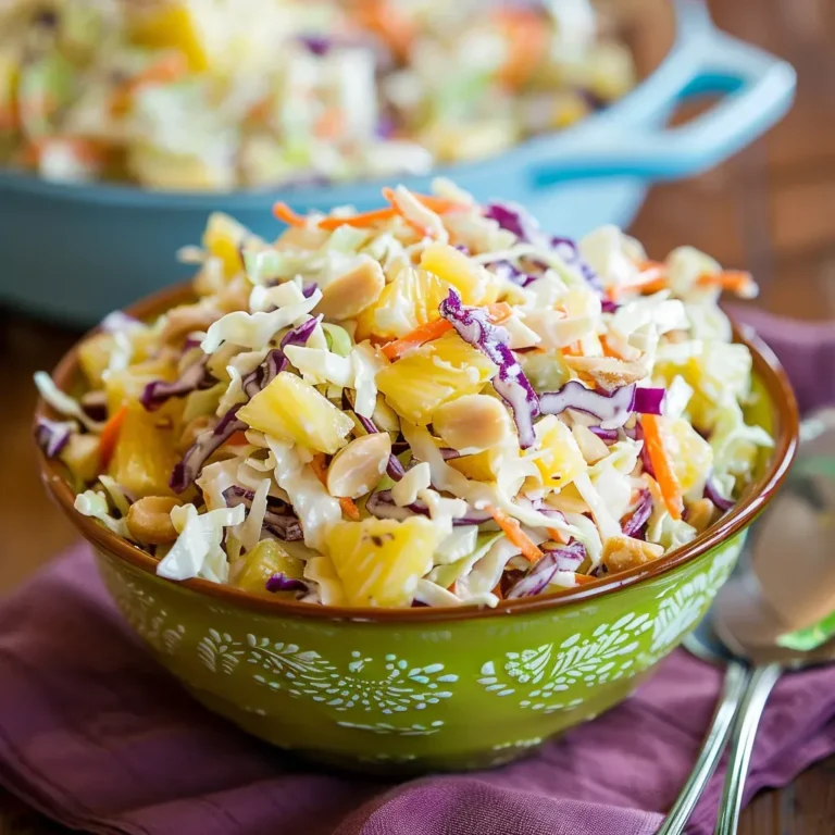 Tropical Pineapple Coleslaw - Delicious Hawaiian Recipe