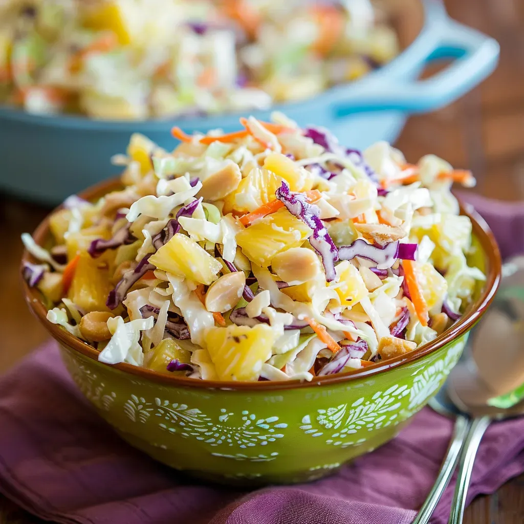 Tropical Pineapple Coleslaw - Delicious Hawaiian Recipe