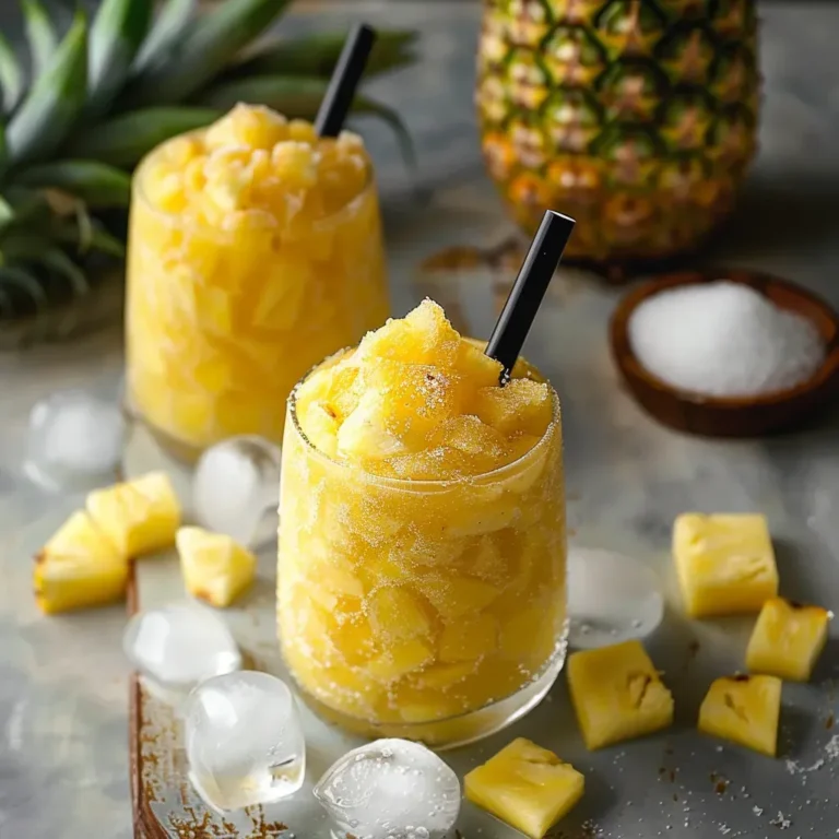 Tropical Pineapple Slushie: Refreshing Summer Drink Recipe