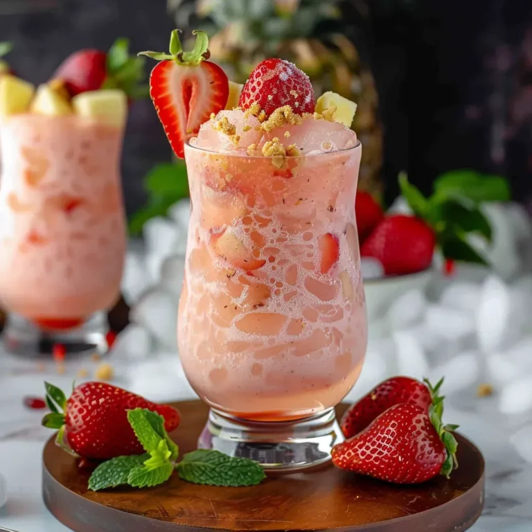 Tropical Strawberry Pina Colada Smoothie Recipe