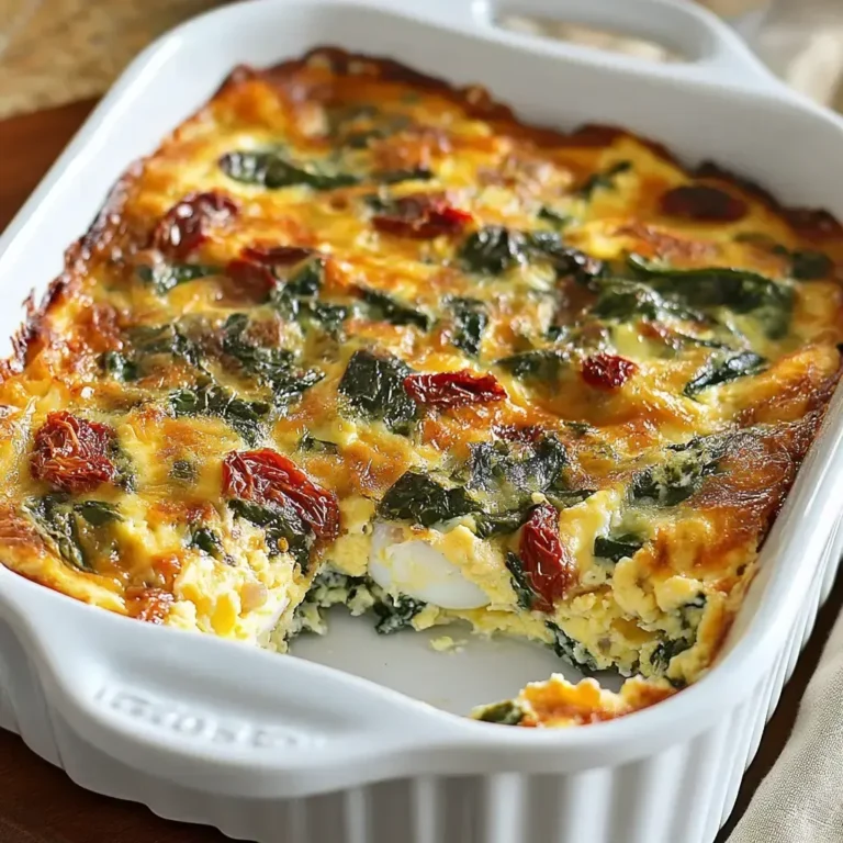 Tuscan Cottage Cheese Egg Bake: Delicious Breakfast Recipe