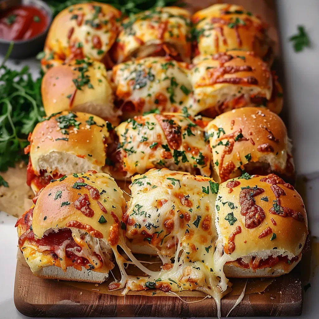 Ultimate Cheesy Pizza Sliders Recipe