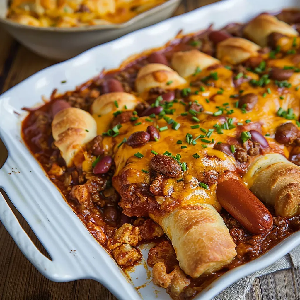 Ultimate Chili Cheese Dog Casserole Recipe