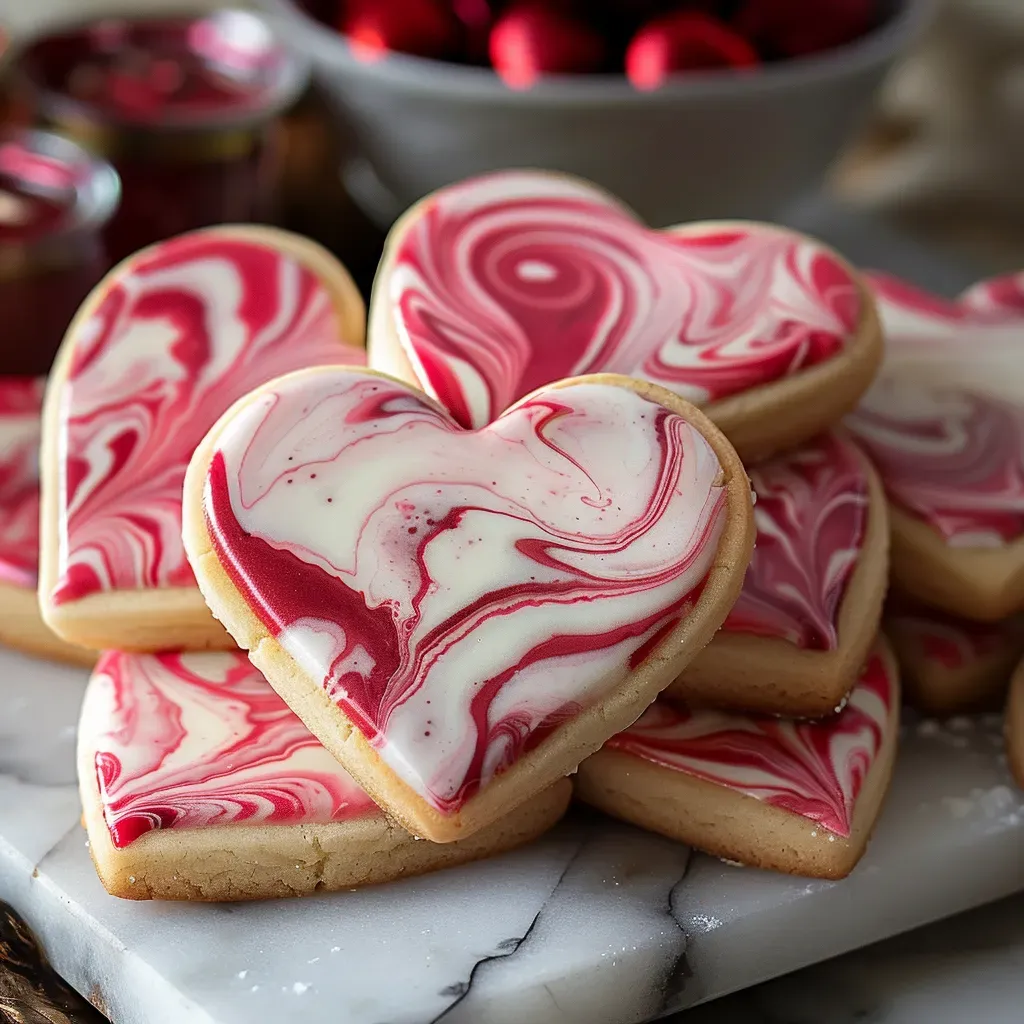 Valentine Marbled Sugar Cookies Recipe