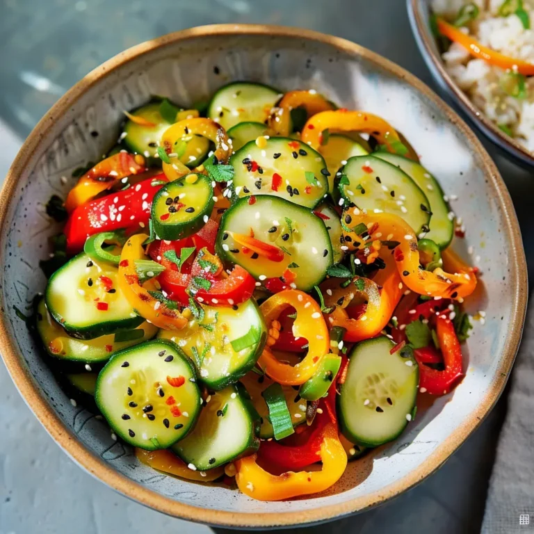 Vibrant Cucumber Bell Pepper Salad for a Fresh Summer Bite