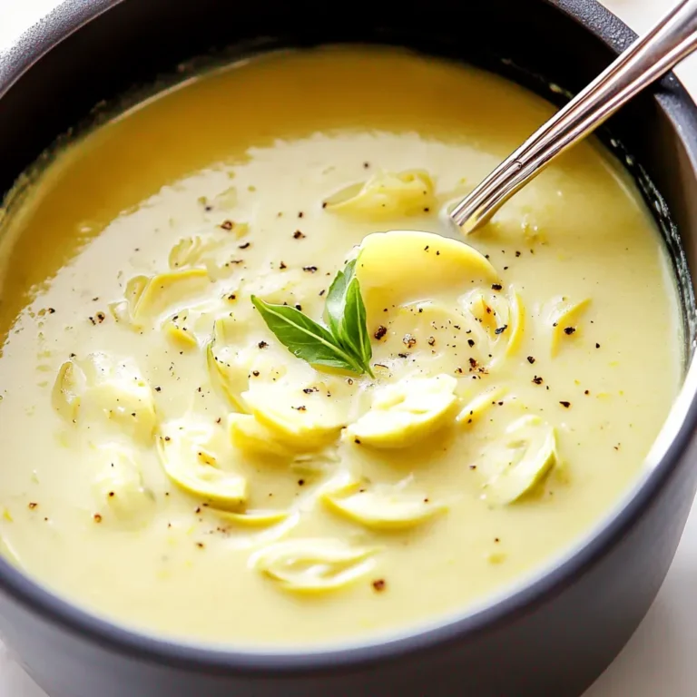 Zesty Artichoke Soup Recipe