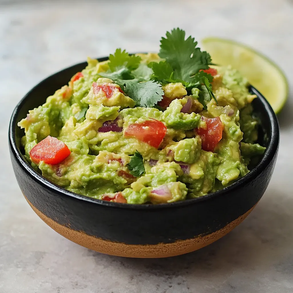 Zesty Guacamole Recipe with Avocado, Cilantro, and Lime