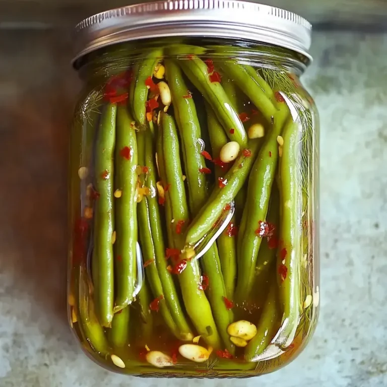 Zesty Homemade Spicy Dilly Beans