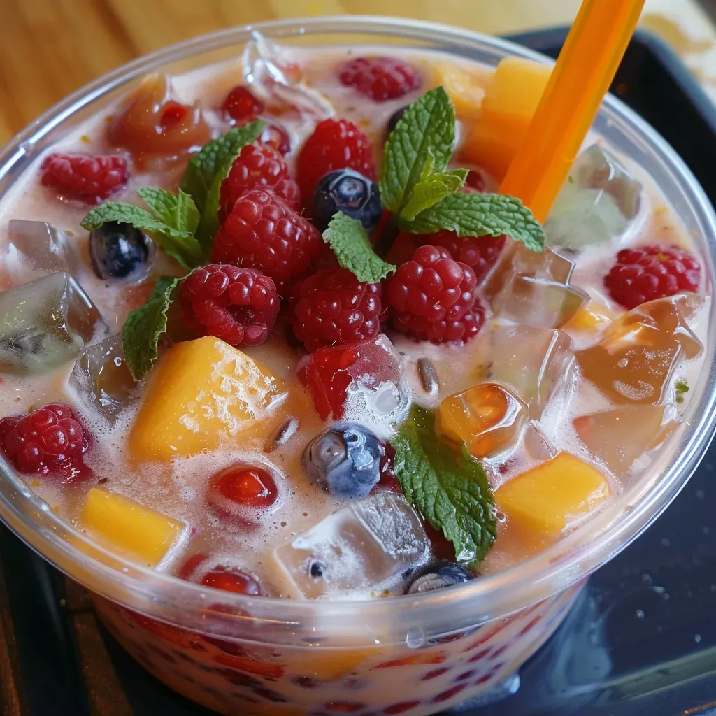 Zesty Korean Hwachae Recipe with Fresh Fruits