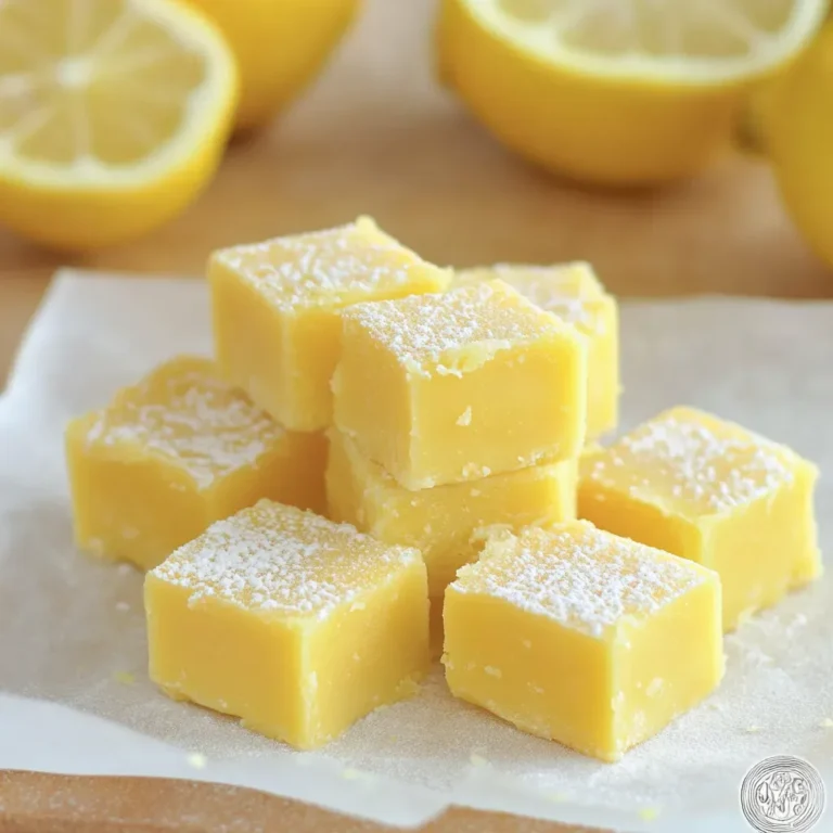 Zesty Lemon Fudge: Simple, Delicious Recipe