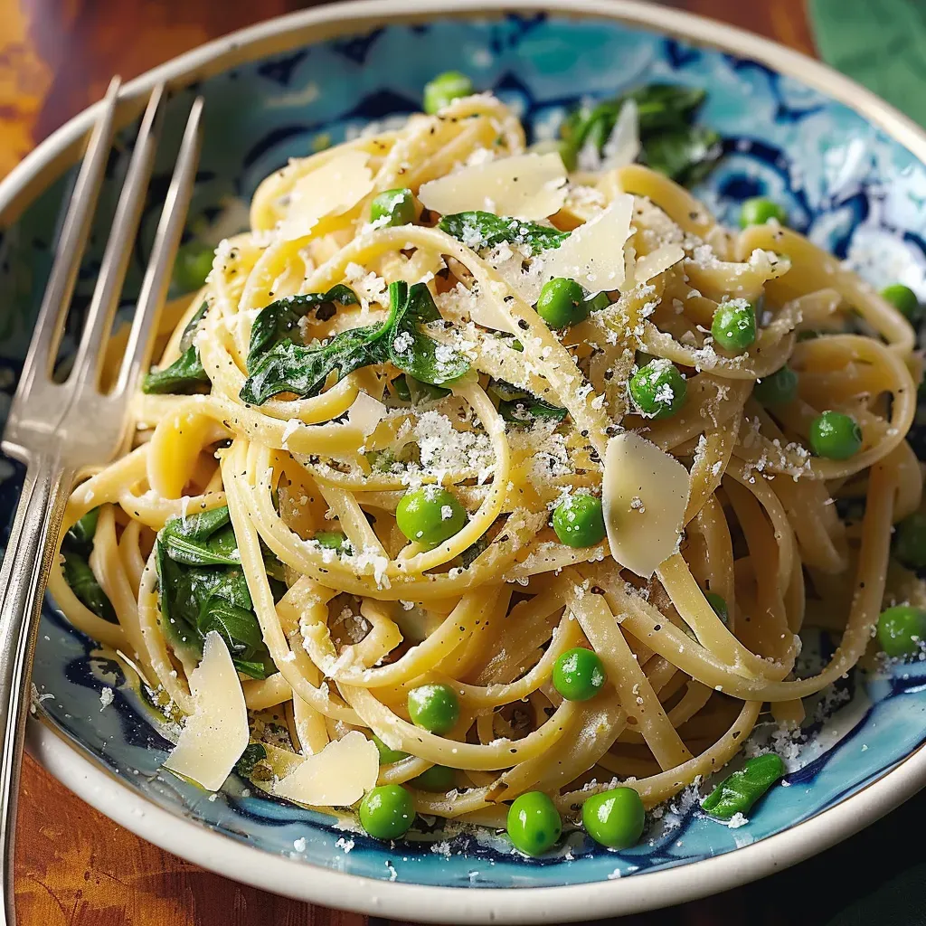 Zesty Lemon Linguine with Fresh Spring Vegetables