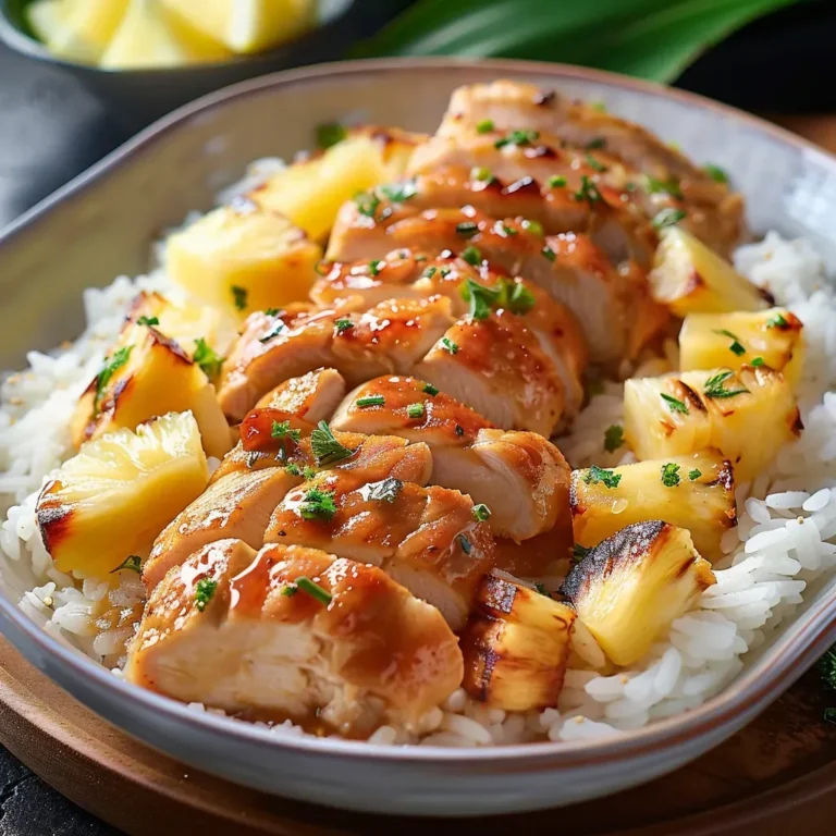 Zesty Pineapple Chicken Rice: Tropical Delight Recipe