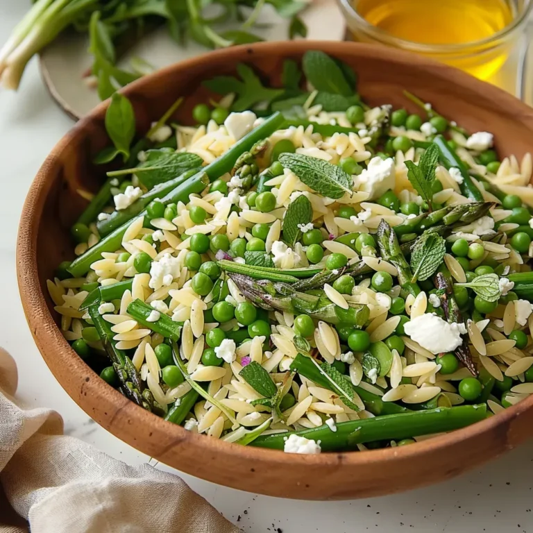 Zesty Spring Orzo Salad Recipe